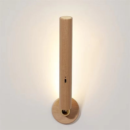 ÉclatBois - Lampe murale en bois rechargeable - Rynova