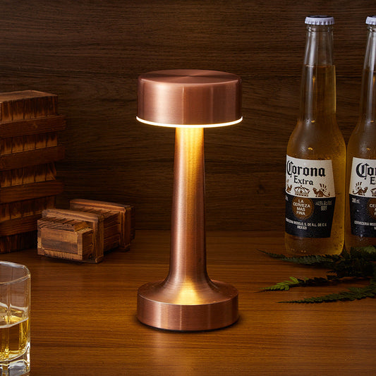 LumiAura - Lampe de table LED sans fil au style rétro chic - Rechargeable par USB - Rynova