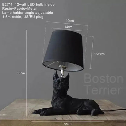 ChienLumi - Lampe de Table Art Déco en Forme de Chien - Rynova