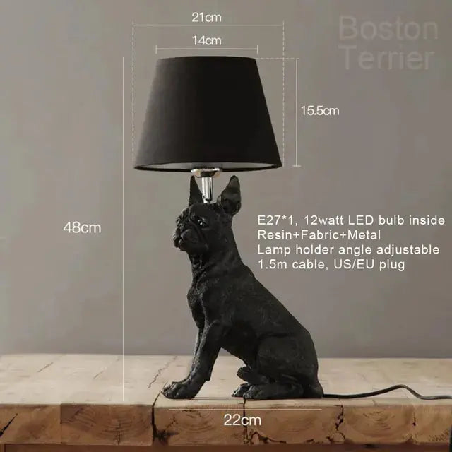 ChienLumi - Lampe de Table Art Déco en Forme de Chien - Rynova