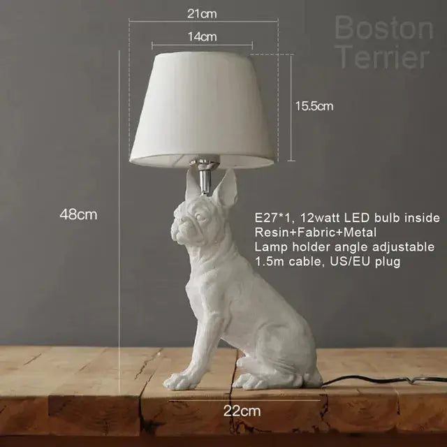 ChienLumi - Lampe de Table Art Déco en Forme de Chien - Rynova