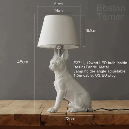 ChienLumi - Lampe de Table Art Déco en Forme de Chien - Rynova
