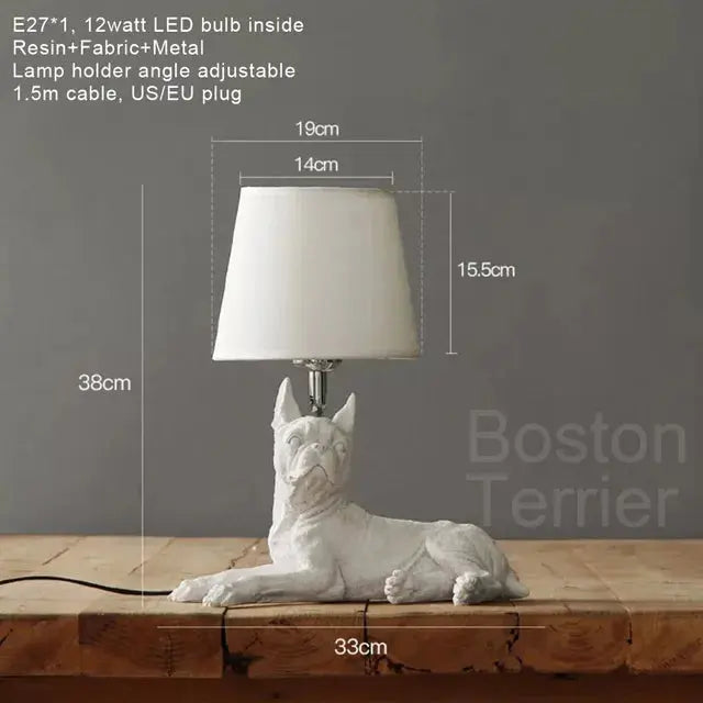 ChienLumi - Lampe de Table Art Déco en Forme de Chien - Rynova