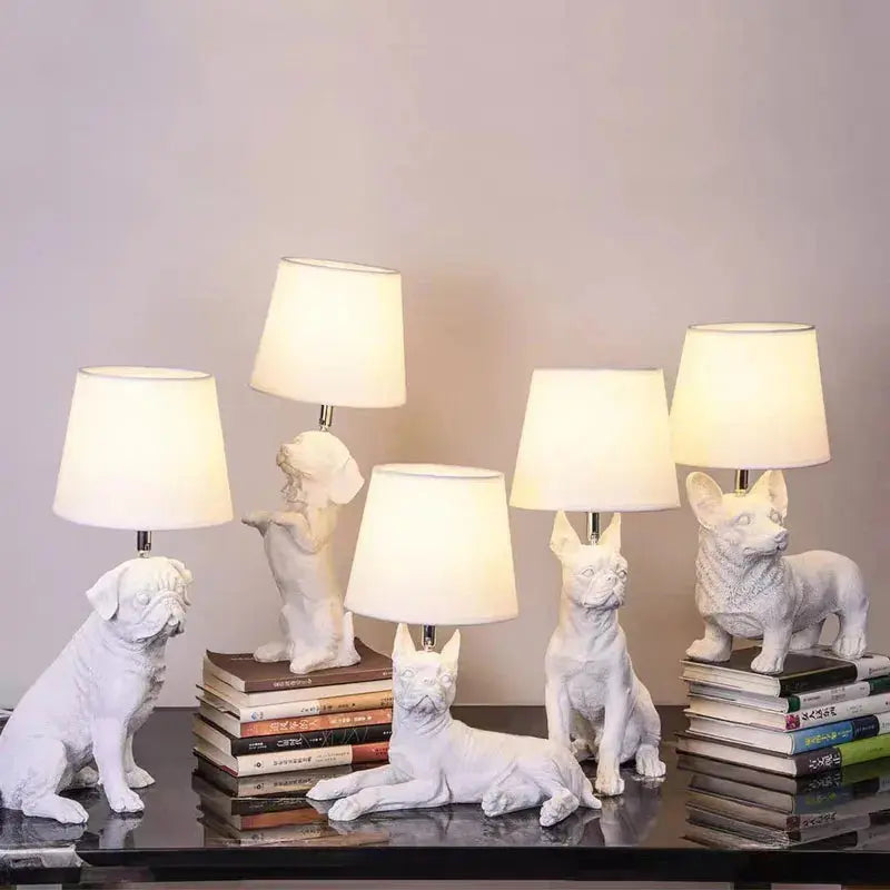ChienLumi - Lampe de Table Art Déco en Forme de Chien - Rynova