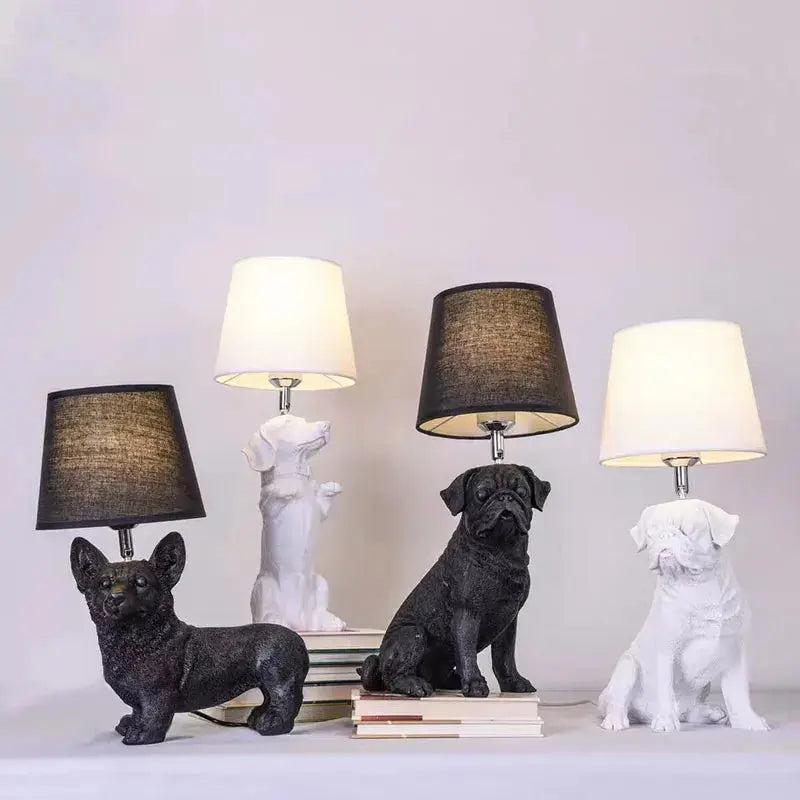 ChienLumi - Lampe de Table Art Déco en Forme de Chien - Rynova