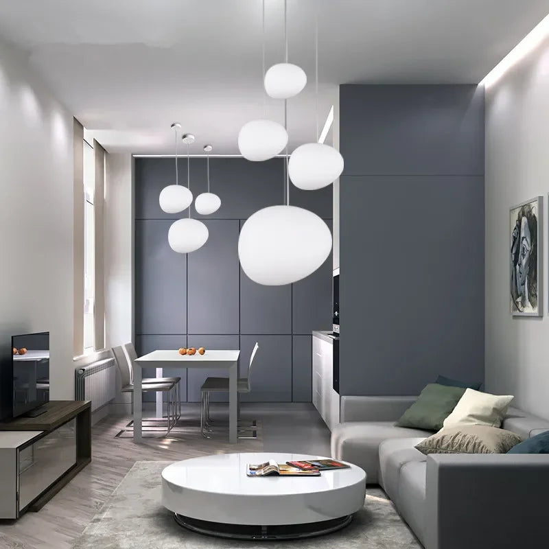 LumiSphere - Lampe Suspendue en Verre Ronde - Rynova