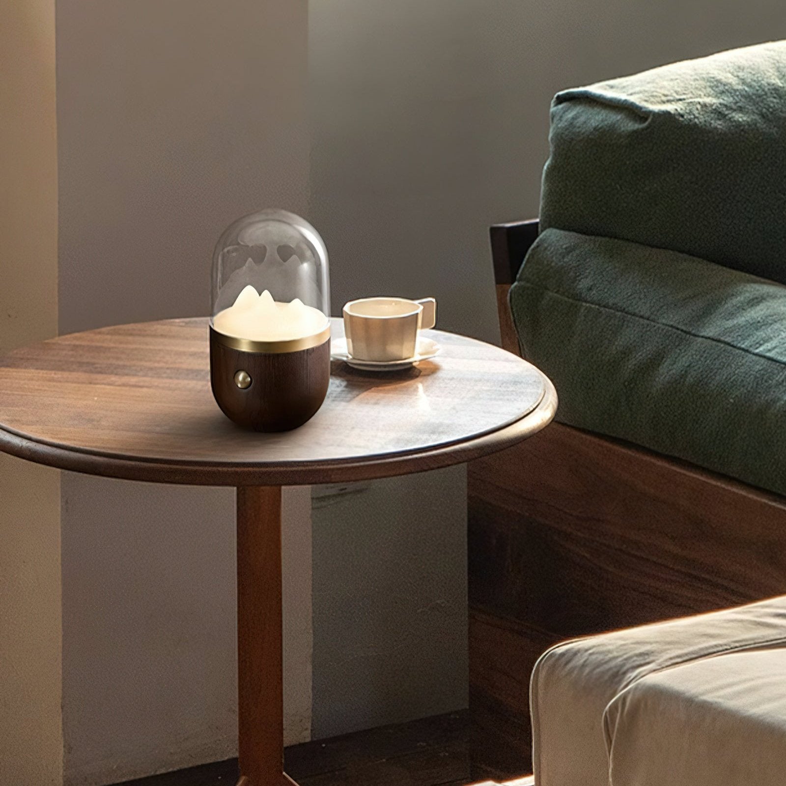 ÉclatMont – Lampe Apaisante en Verre et Bois - Rynova