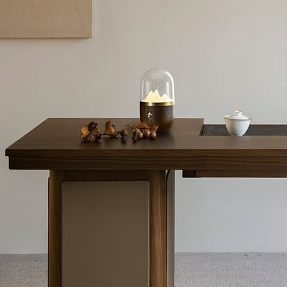 ÉclatMont – Lampe Apaisante en Verre et Bois - Rynova