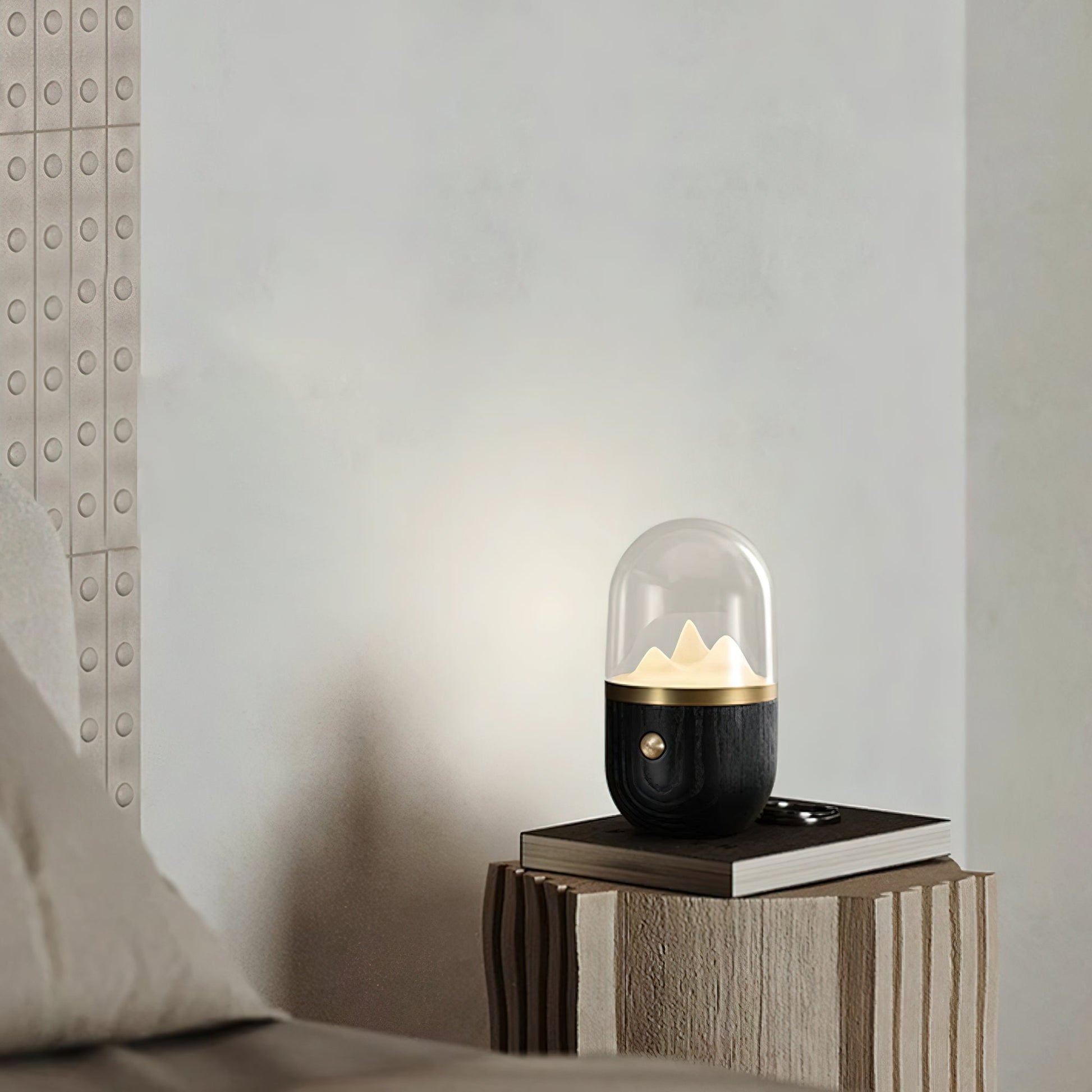ÉclatMont – Lampe Apaisante en Verre et Bois - Rynova