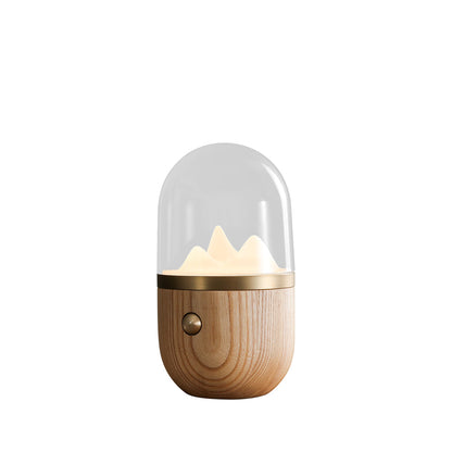 ÉclatMont – Lampe Apaisante en Verre et Bois - Rynova