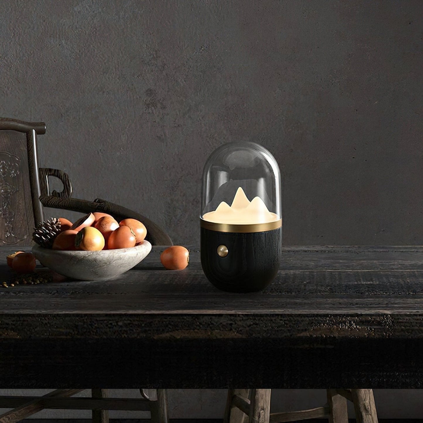ÉclatMont – Lampe Apaisante en Verre et Bois - Rynova