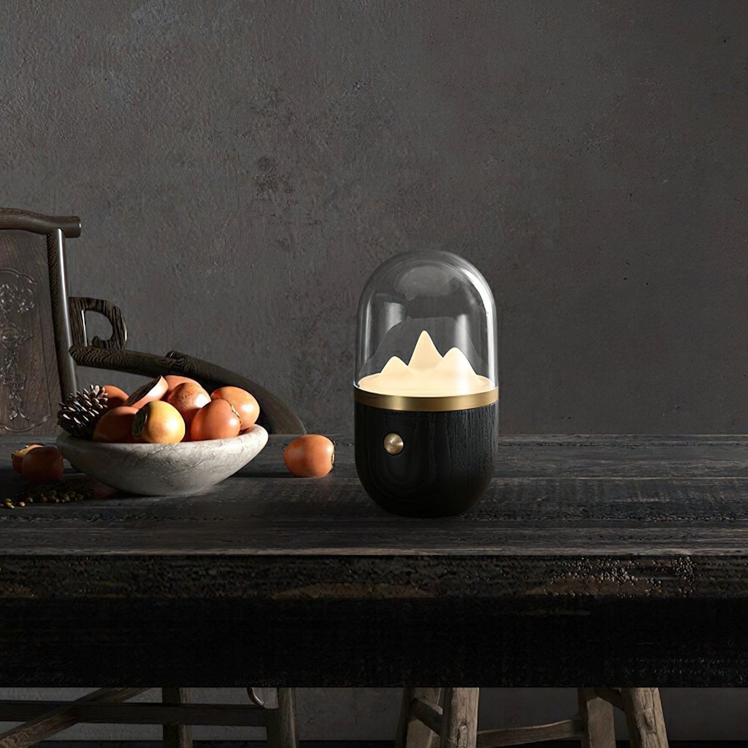 ÉclatMont – Lampe Apaisante en Verre et Bois - Rynova