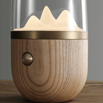 ÉclatMont – Lampe Apaisante en Verre et Bois - Rynova
