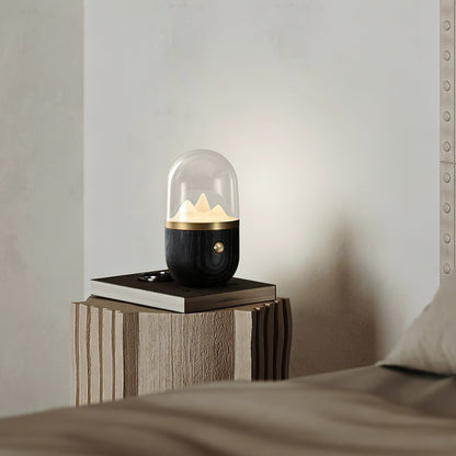 ÉclatMont – Lampe Apaisante en Verre et Bois - Rynova