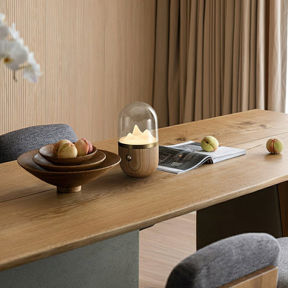ÉclatMont – Lampe Apaisante en Verre et Bois - Rynova