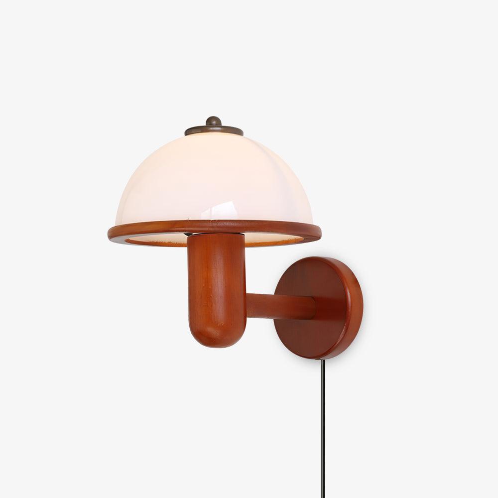 Applique Champignon en Bois - Éclairage Unique pour une Touche Naturelle - Rynova