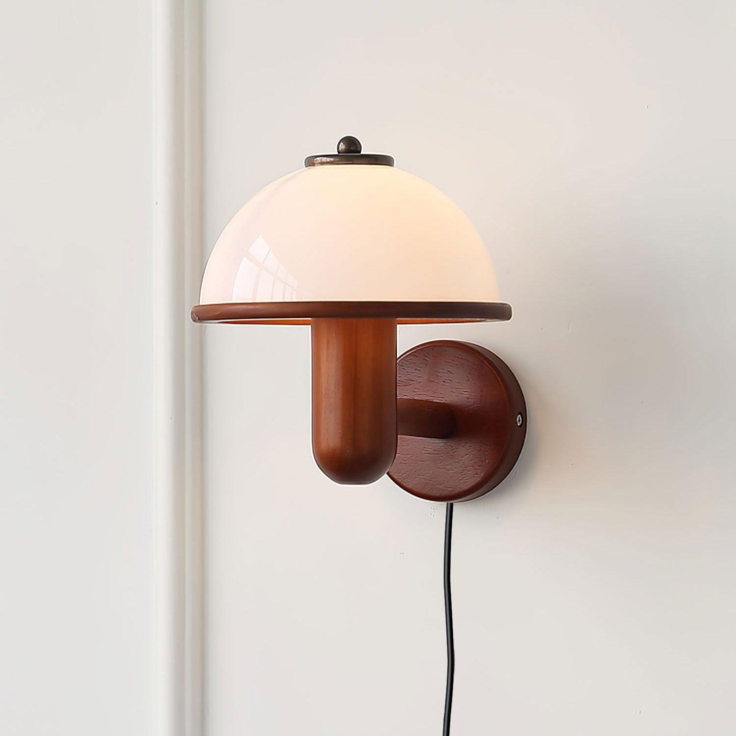 Applique Champignon en Bois - Éclairage Unique pour une Touche Naturelle - Rynova