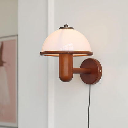 Applique Champignon en Bois - Éclairage Unique pour une Touche Naturelle - Rynova