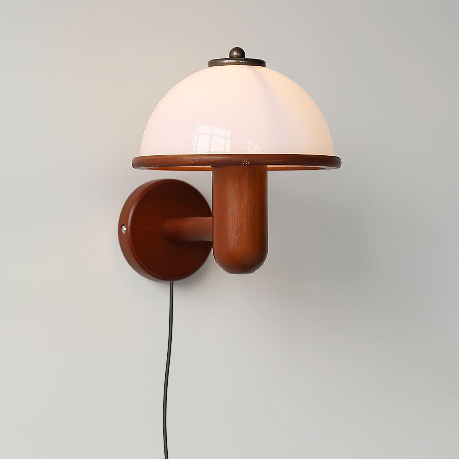 Applique Champignon en Bois - Éclairage Unique pour une Touche Naturelle - Rynova