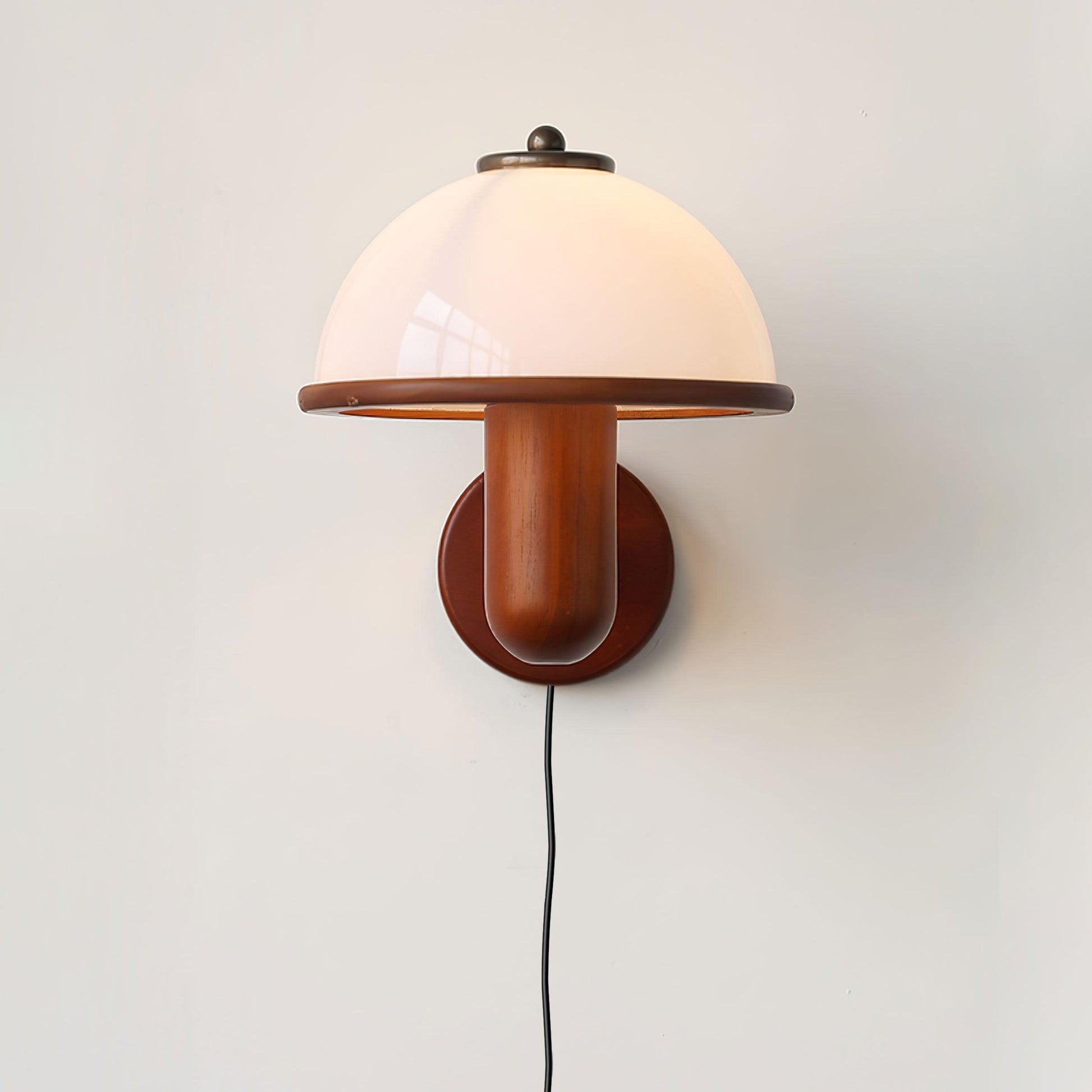 Éclat Naturel – Applique murale en bois champignon élégante - Rynova