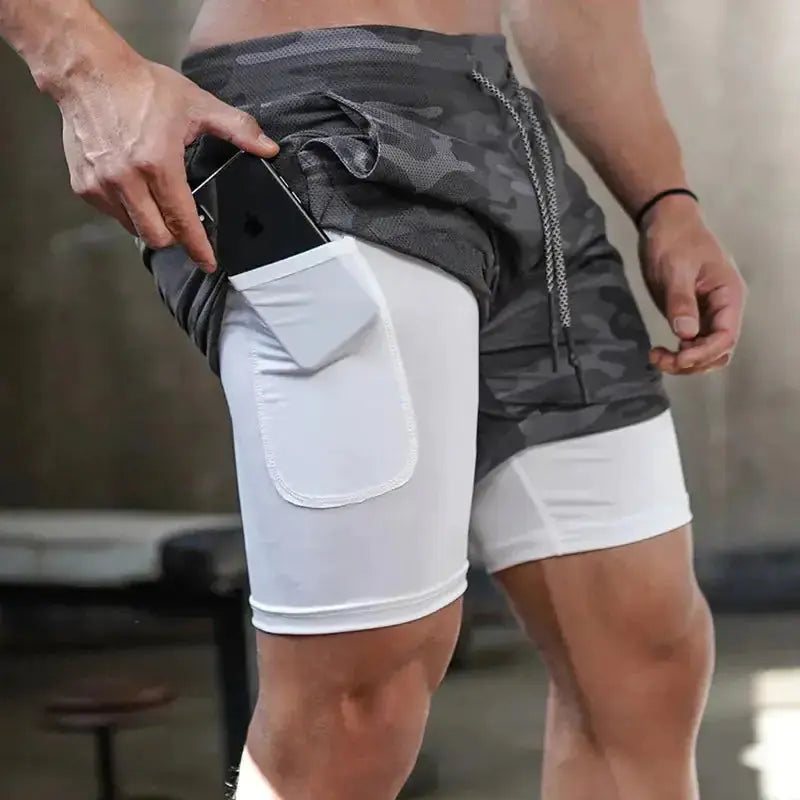 FlexiRun - Short de Compression Double-Couche pour le Jogging - Rynova