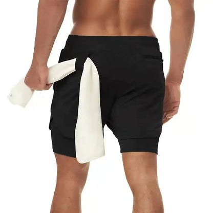 FlexiRun - Short de Compression Double-Couche pour le Jogging - Rynova