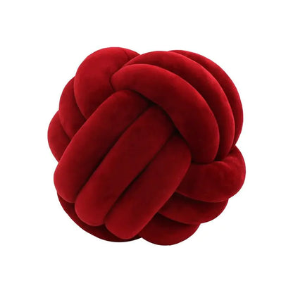 Coussin de lancer en balles nouées décoratives PlushKnot - Rynova
