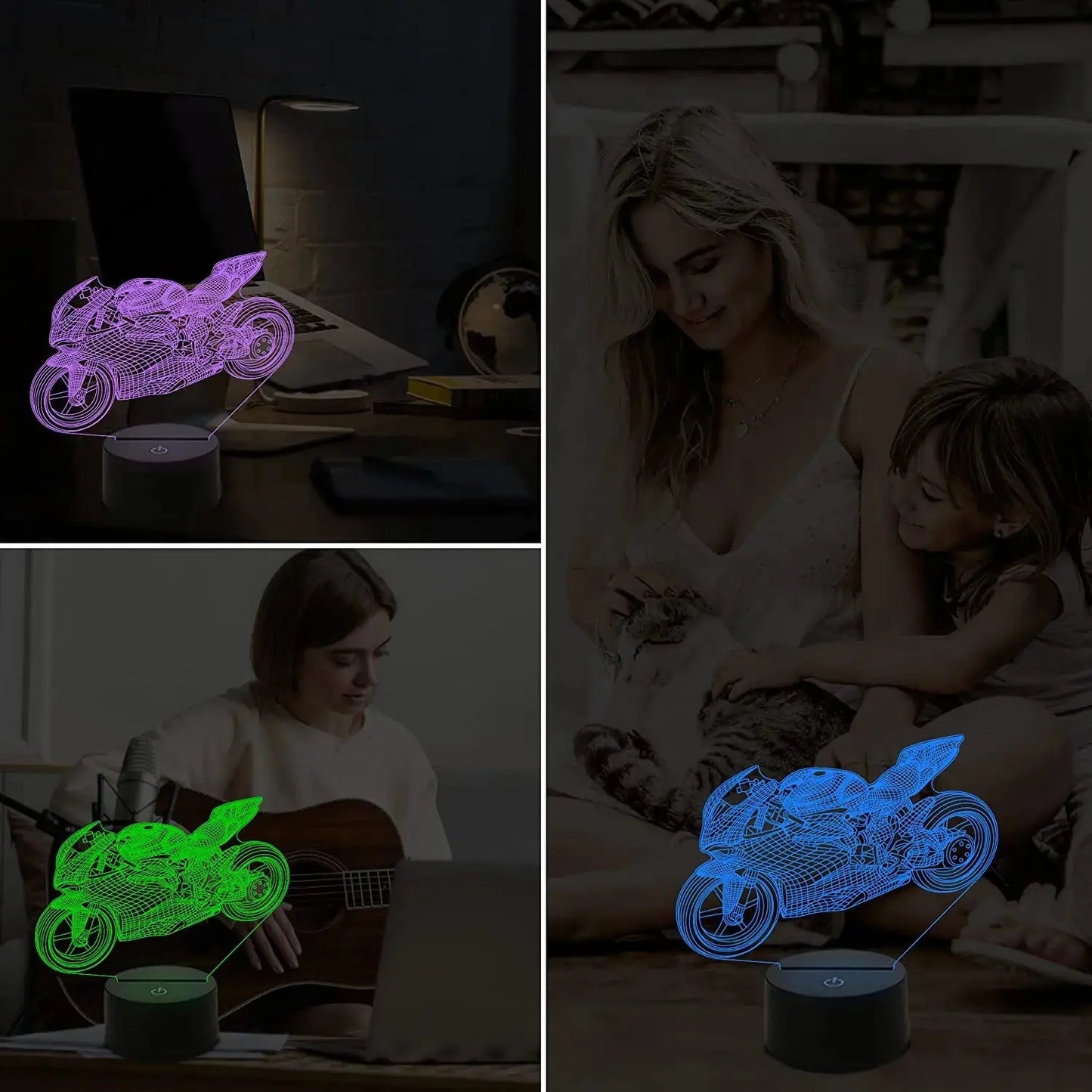 MotoGlow - Lampe de nuit pour moto - Rynova