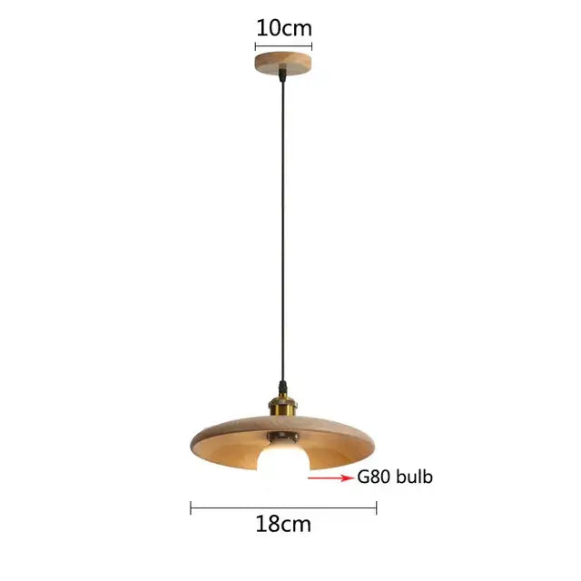 ÉléganceNord - Lampe à Suspension en Bois Scandinave - Rynova
