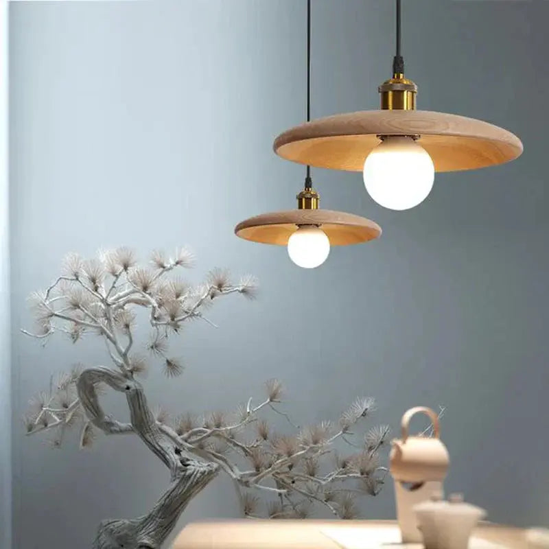 ÉléganceNord - Lampe à Suspension en Bois Scandinave - Rynova