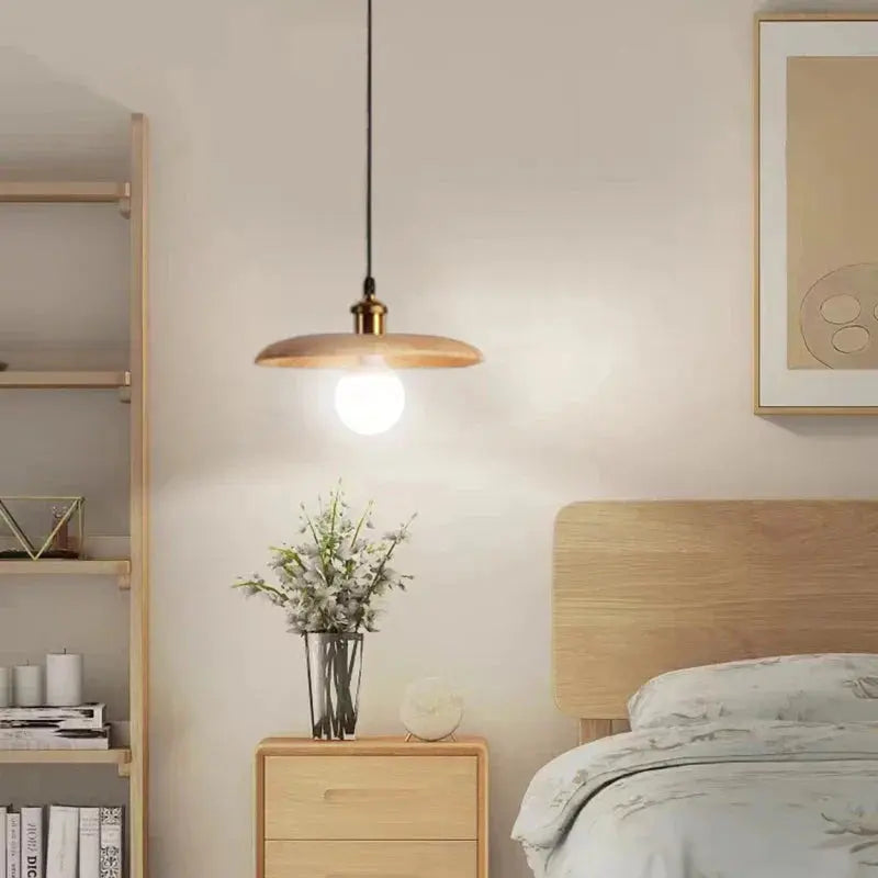 ÉléganceNord - Lampe à Suspension en Bois Scandinave - Rynova
