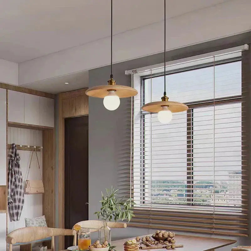 ÉléganceNord - Lampe à Suspension en Bois Scandinave - Rynova
