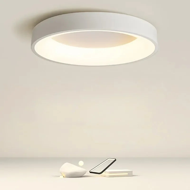 LunaBrillance - Plafonnier LED Rond Scandinave - Rynova