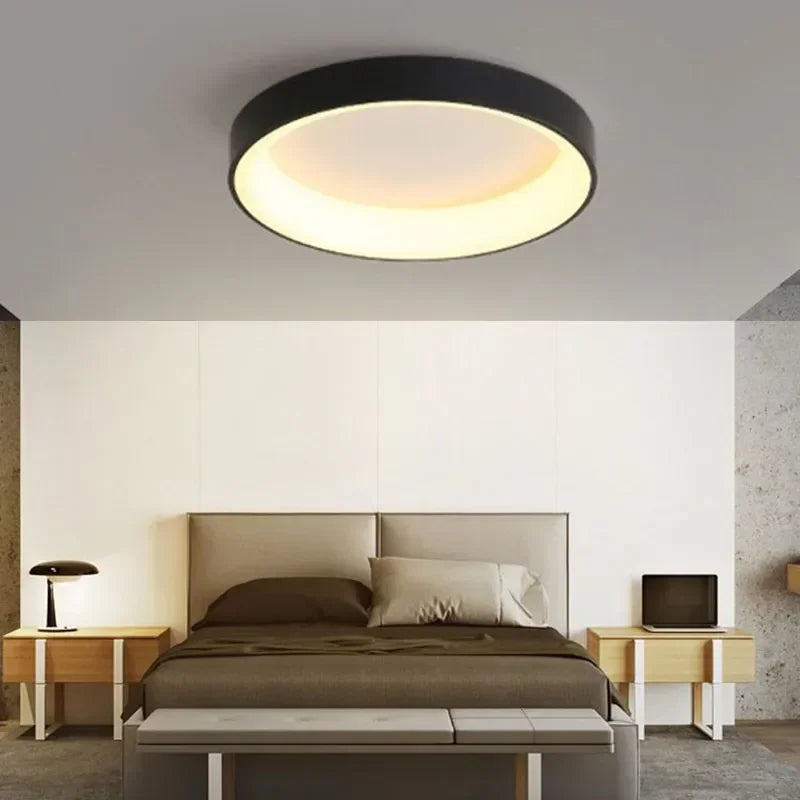 LunaBrillance - Plafonnier LED Rond Scandinave - Rynova