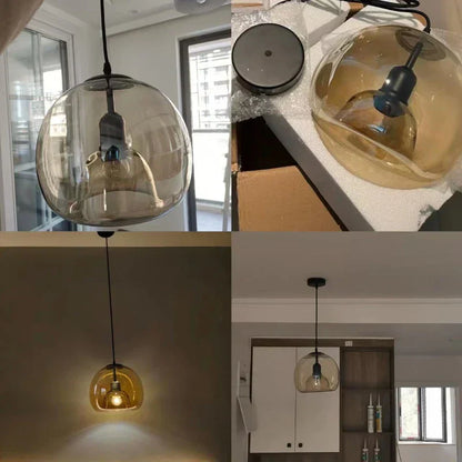 ÉclatVerre - Suspension en Verre Élégante | Lampe Décorative de Luxe - Rynova