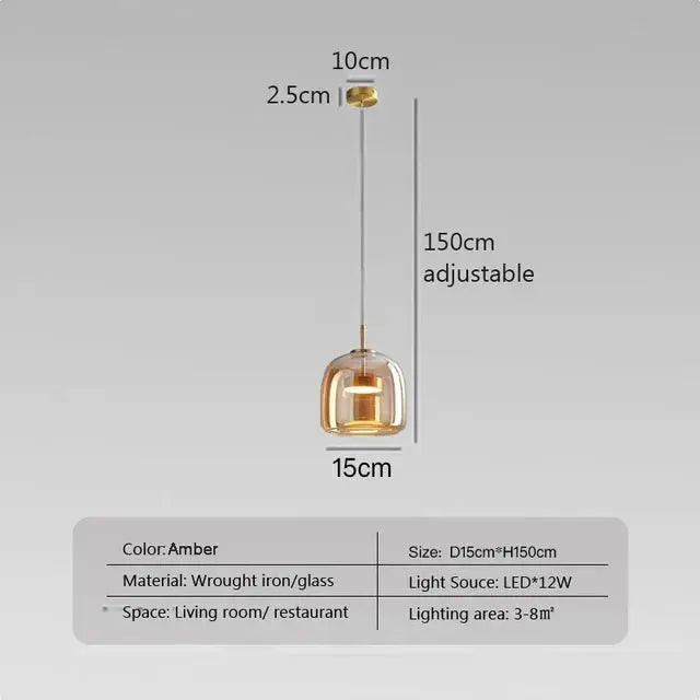 ClairÉlégance - Lampe en Verre Minimaliste - Rynova