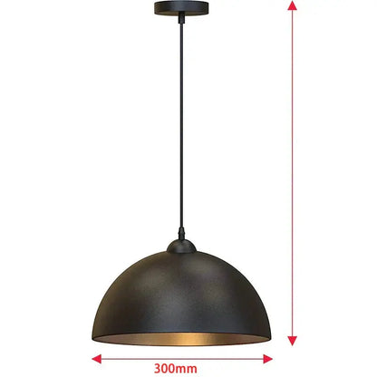 DomeLumière - Lampe Suspendue Moderne avec Abat-Jour en Dôme - Rynova