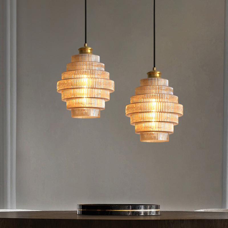 VerreLuxe – Lampe en verre et laiton élégante - Rynova