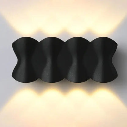 AquaGlow - Appliques murales LED modernes étanches en aluminium - Rynova