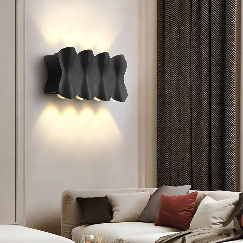 AquaGlow - Appliques murales LED modernes étanches en aluminium - Rynova