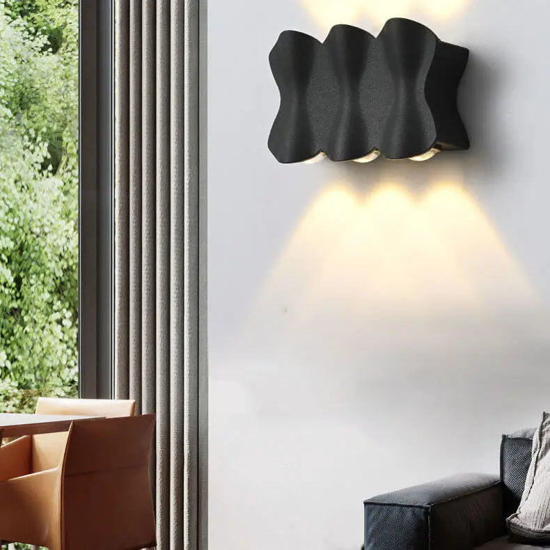 AquaGlow - Appliques murales LED modernes étanches en aluminium - Rynova
