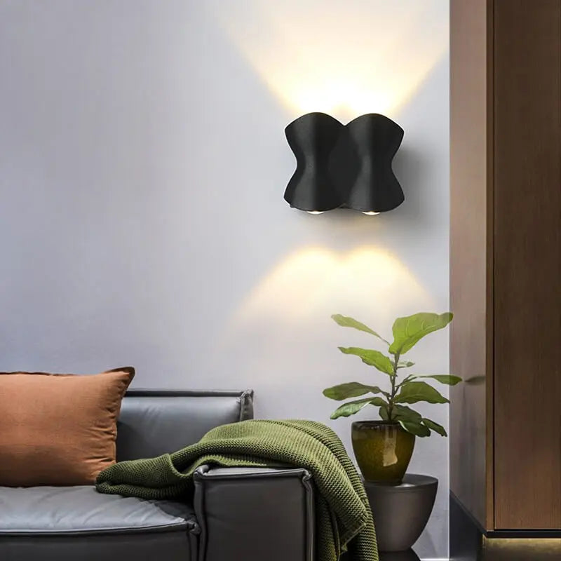 AquaGlow - Appliques murales LED modernes étanches en aluminium - Rynova