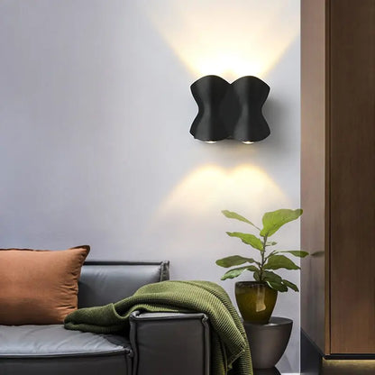 AquaGlow - Appliques murales LED modernes étanches en aluminium - Rynova