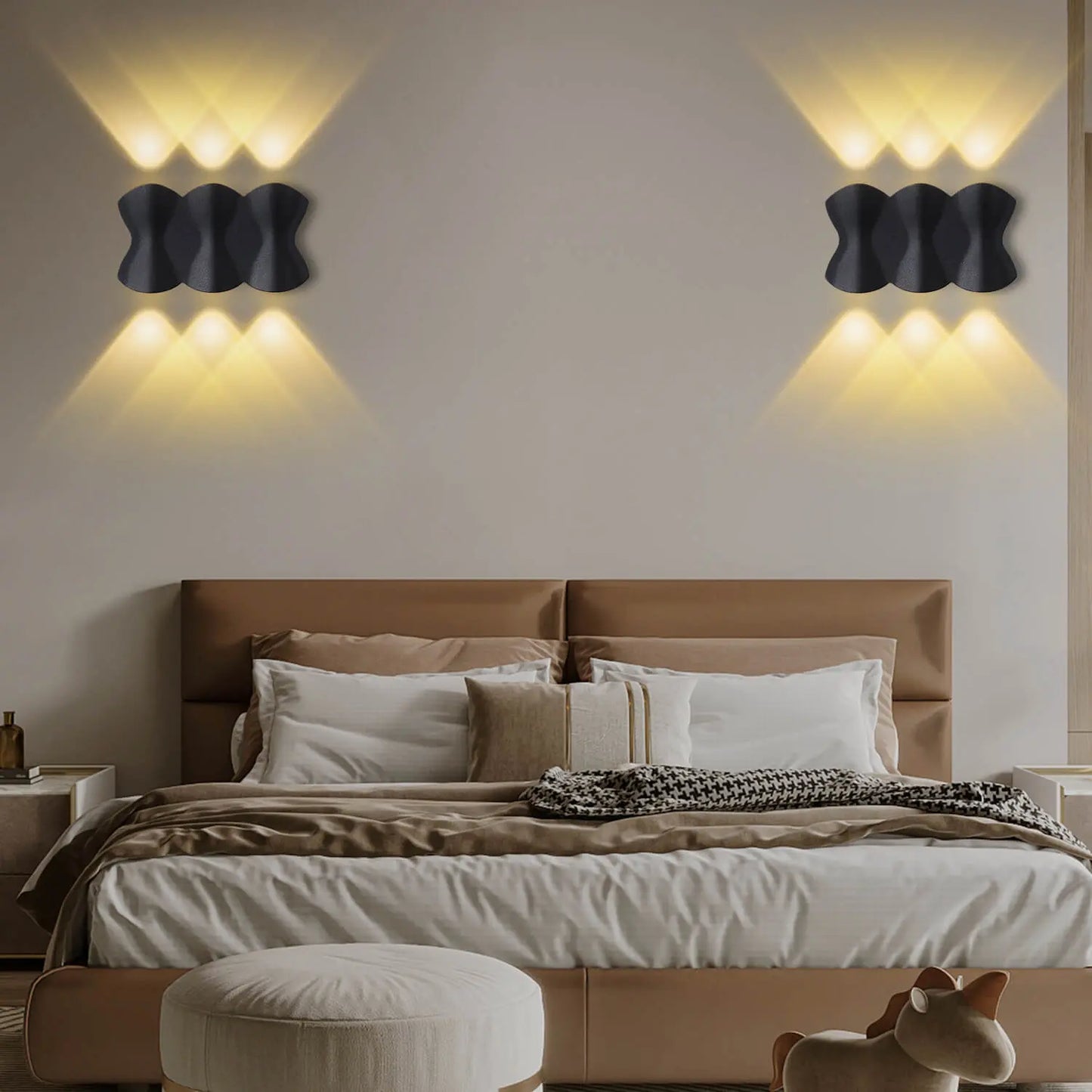 AquaGlow - Appliques murales LED modernes étanches en aluminium - Rynova