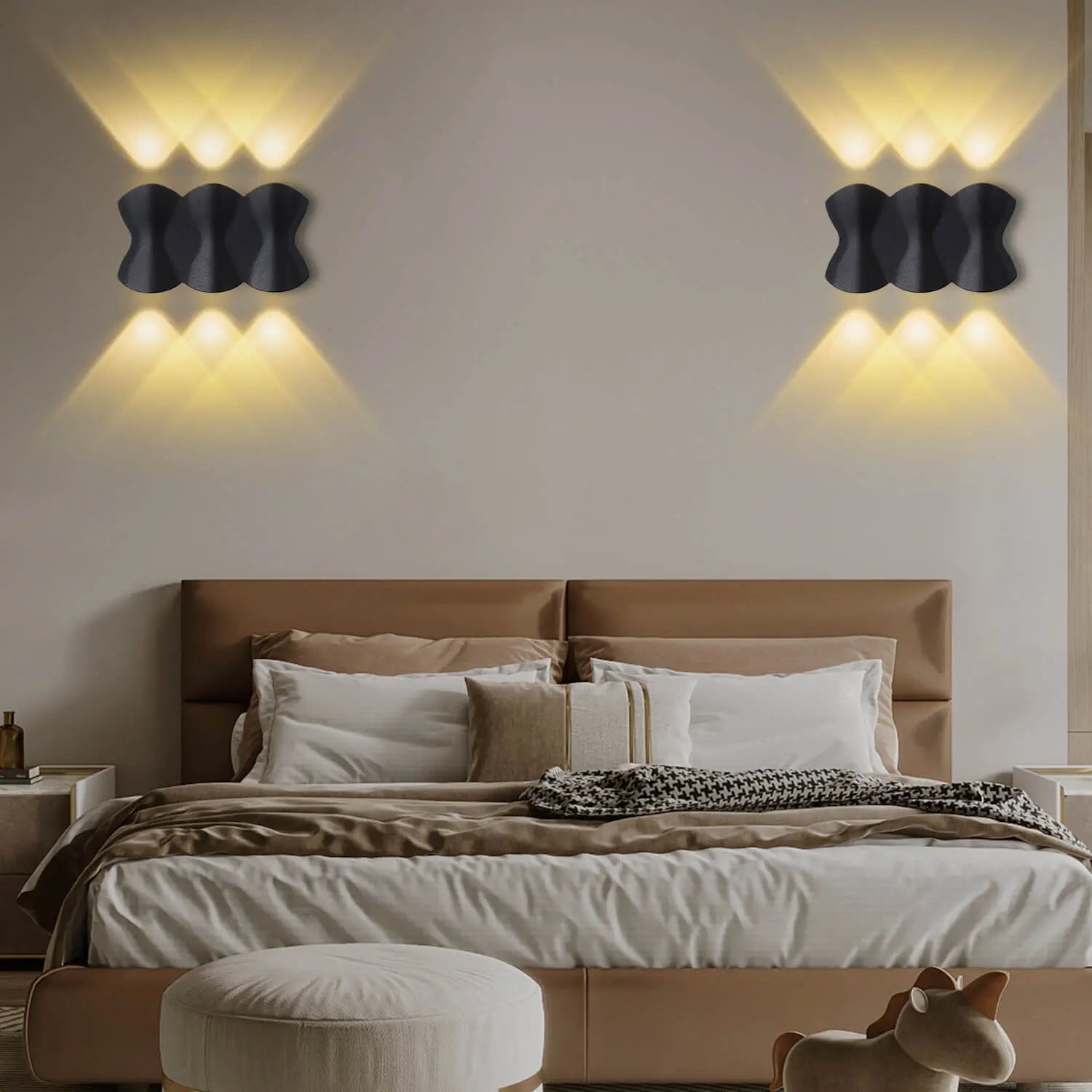 AquaGlow - Appliques murales LED modernes étanches en aluminium - Rynova