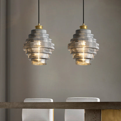 VerreLuxe – Lampe en verre et laiton élégante - Rynova