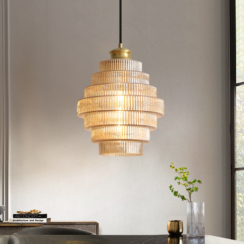 VerreLuxe – Lampe en verre et laiton élégante - Rynova