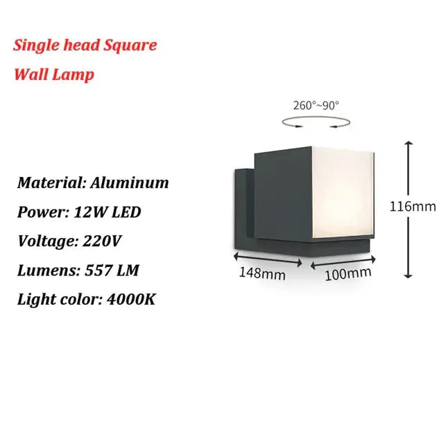 AquaGuard - Lampe murale LED étanche - Rynova