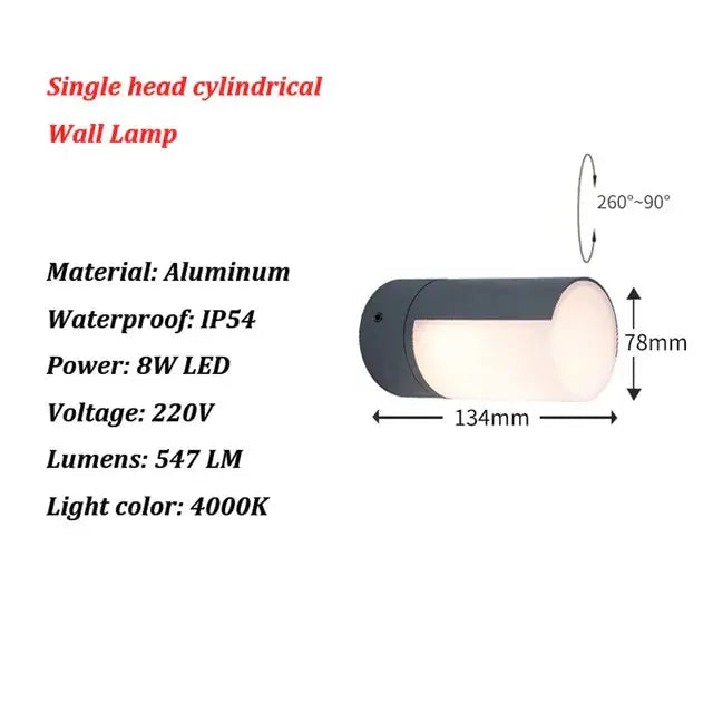AquaGuard - Lampe murale LED étanche - Rynova