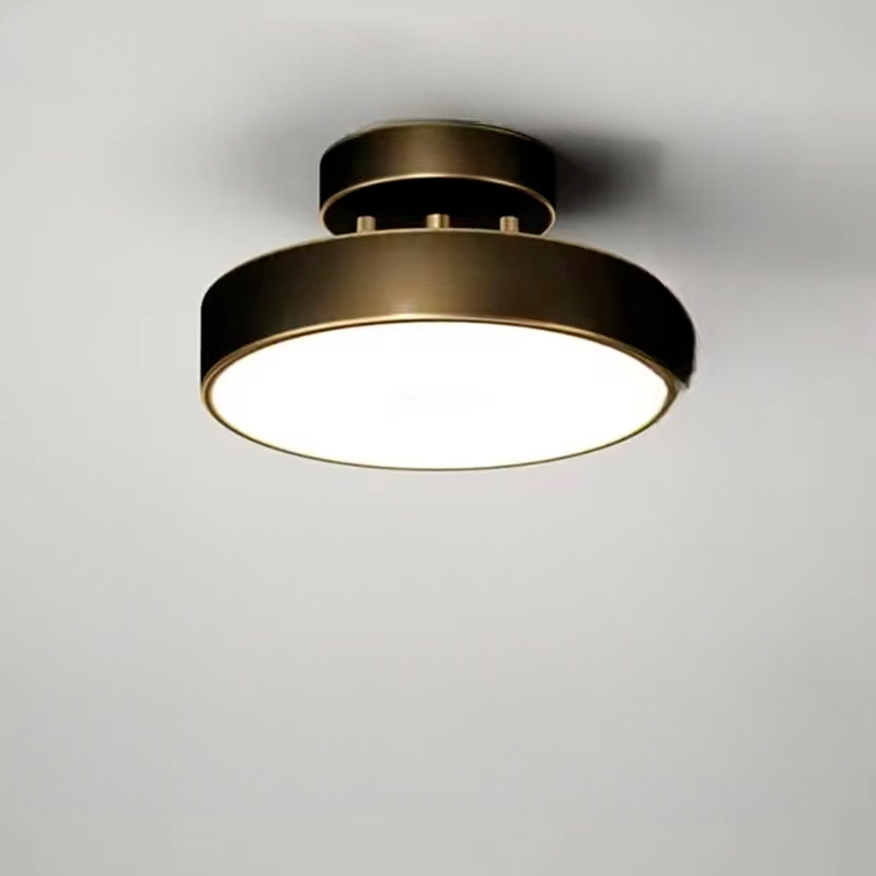 ÉclatCuivre – Lustre Cuivre Rond pour Entrée et Chambre - Rynova